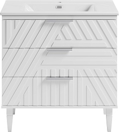 Brevita Тумба под раковину Etna 85 белая – фотография-1